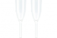 Travellife Feria champagne glass clear 2 pieces